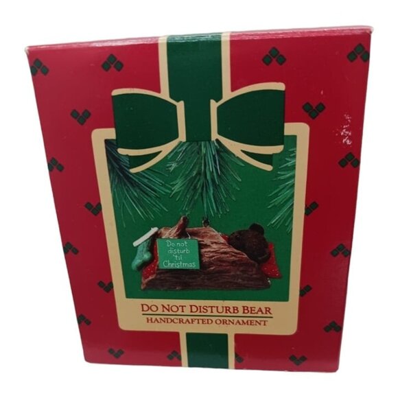 Hallmark & carlton vtg lot of 9 hand crafted ornaments bears - Picture 6 of 10